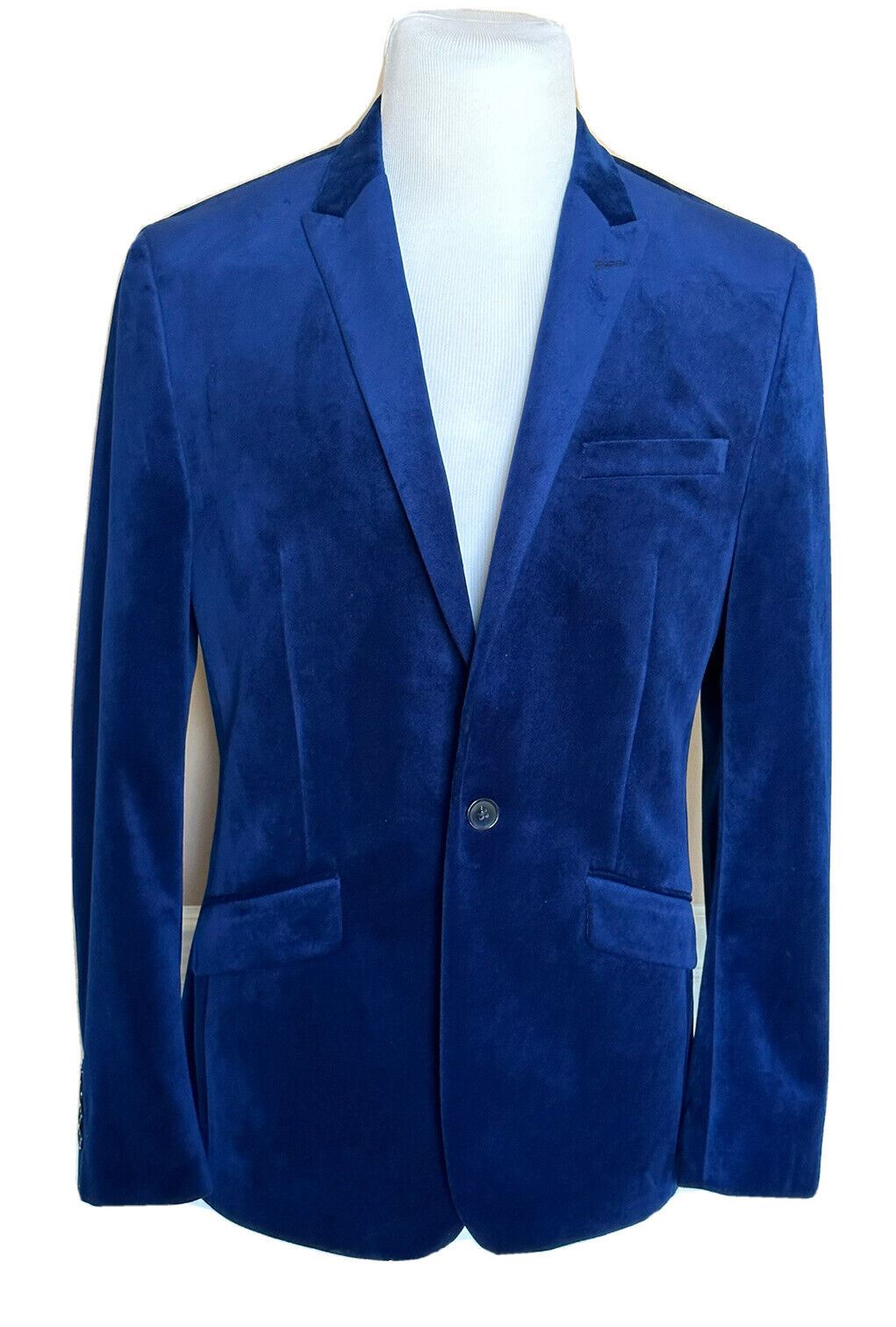 Bar III Men's Velvet Sport Coat Jacket Blue Size 40 US (50 Euro)
