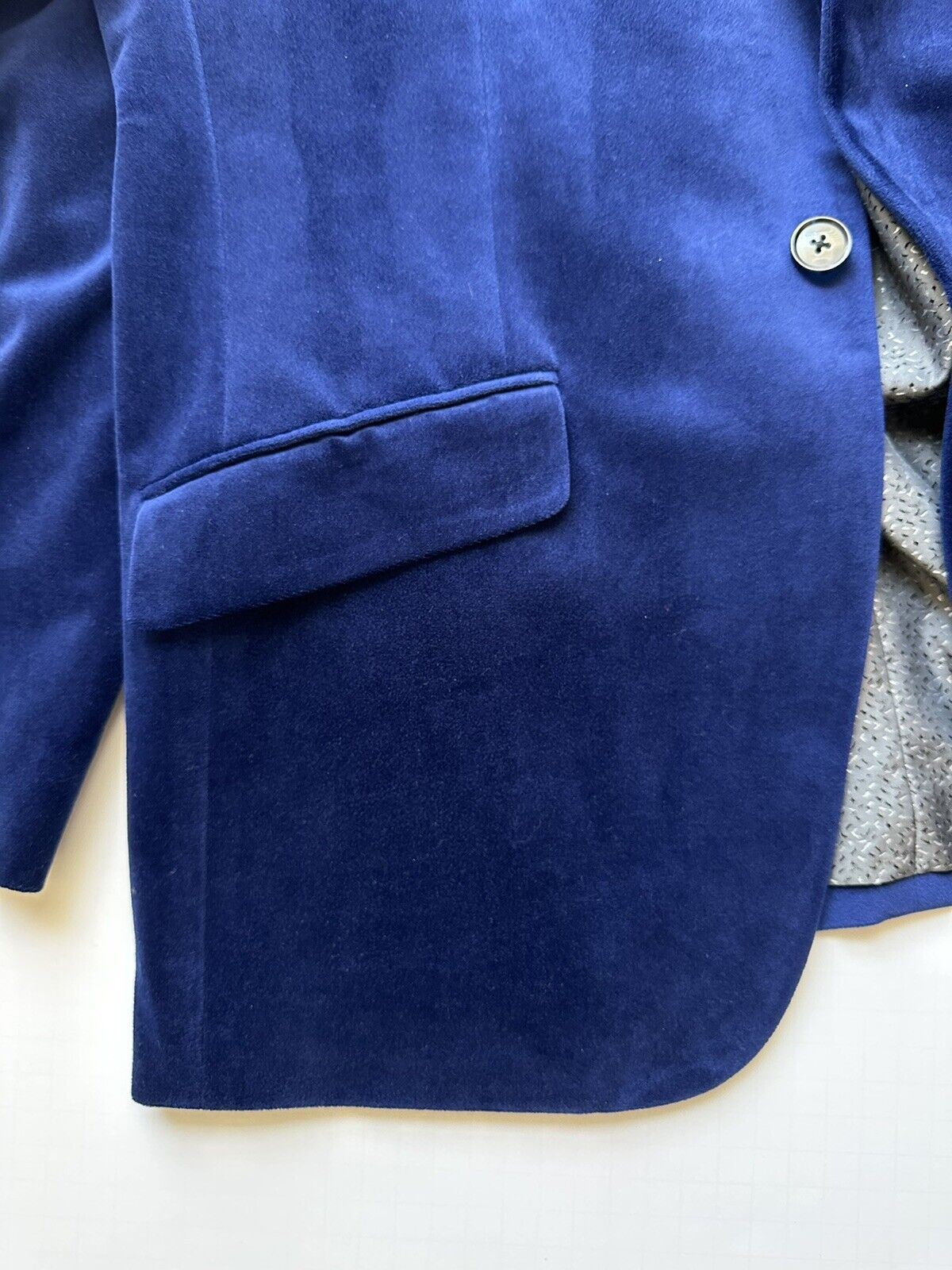 Мужская бархатная спортивная куртка Bar III, синяя, размер 40, США (50 евро) 