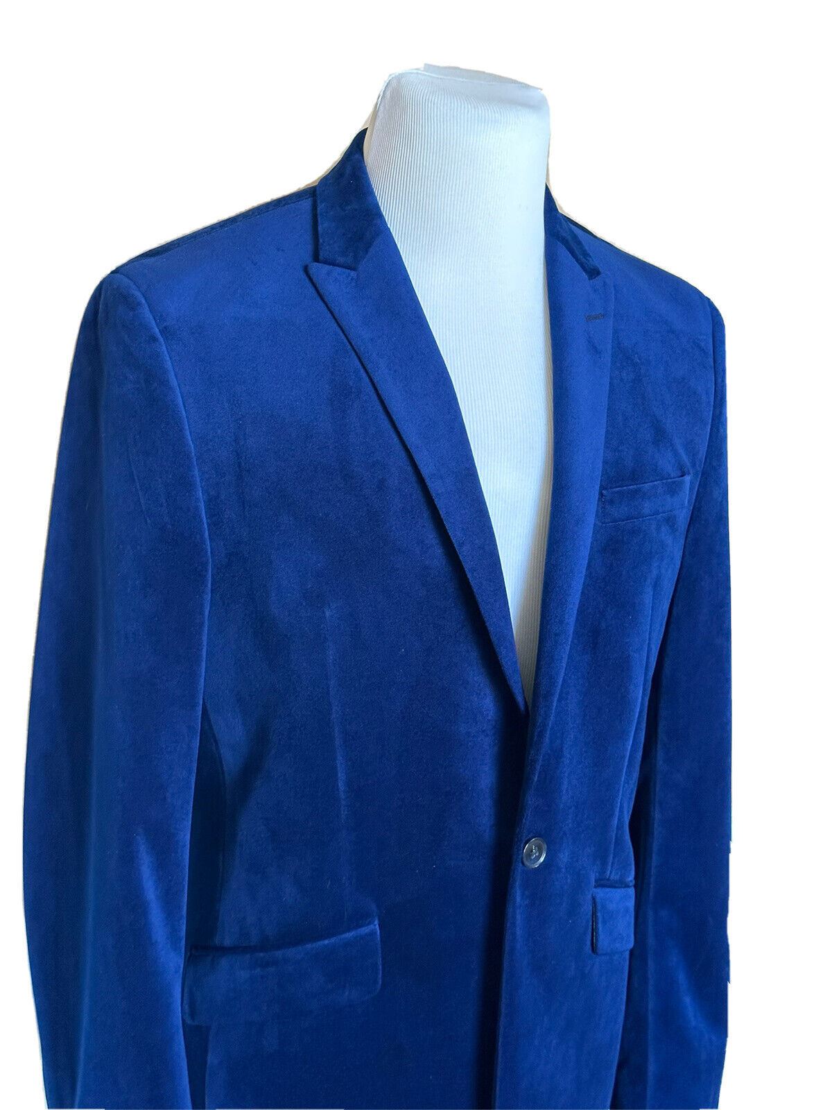 Bar III Men's Velvet Sport Coat Jacket Blue Size 40 US (50 Euro)