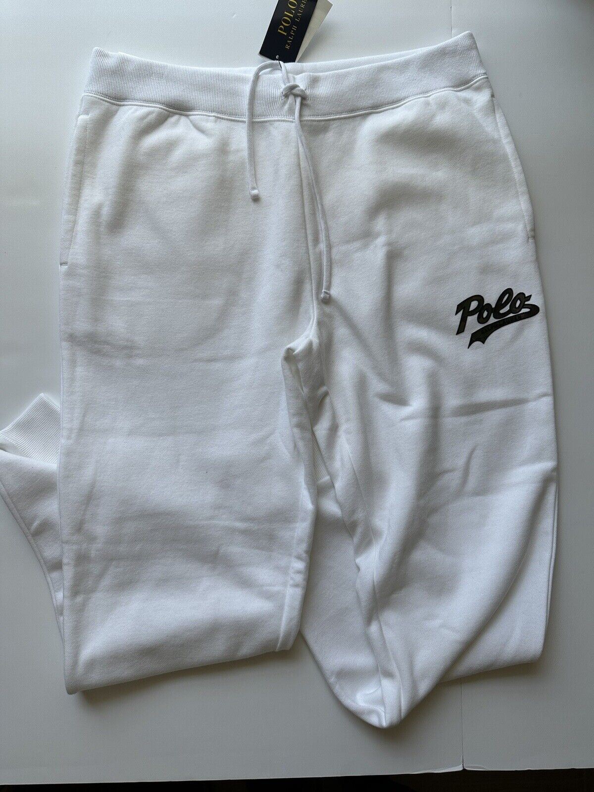 NWT $138 Polo Ralph Lauren Men's Polo Logo White Casual Sweatpants  XL/TG