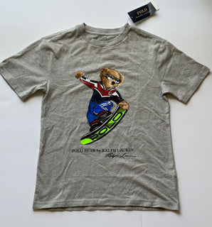 Neu mit Etikett Polo Ralph Lauren Bear Jungen T-Shirt Grau Größe S (8)