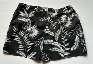Neu mit Etikett: 395 $ Polo Ralph Lauren Purple Label Herren-Badeshorts in Schwarz/Weiß M 