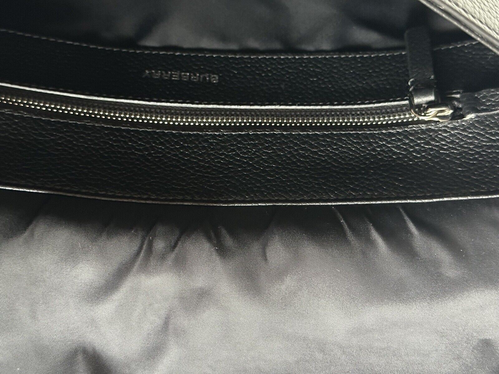 NWT $1350 Burberry Bruno Кожаная сумка-мессенджер с логотипом Темно-серого цвета 80507621 