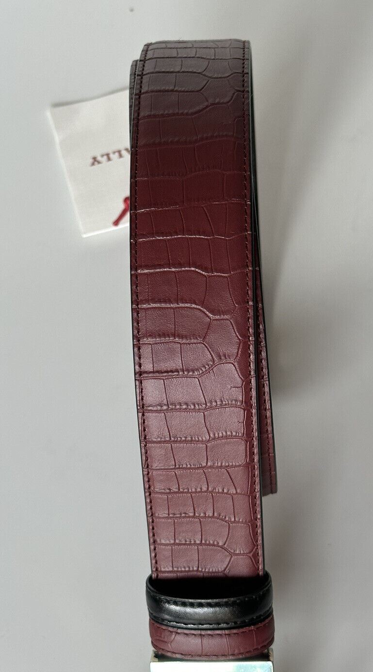 Neu mit Etikett: 325 $ Bally Herren-Gürtel mit doppelseitiger B-Kette, Heritage Red, 38/95, Italien, 630037 