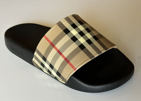 NIB Burberry Women’s Vintage Check Archive Beige Slide Sandals 7 US (37) 8024232