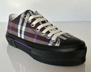 NIB 590 $ Burberry Deep Maroon Low Top Sneakers für Damen 8 US (38 Eu) 8057611 IT 