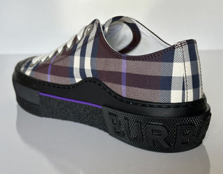 NIB 590 $ Burberry Deep Maroon Low Top Sneakers für Damen 8 US (38 Eu) 8057611 IT 