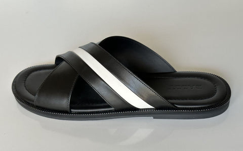 NIB $560 Bally Men's Jaabir Leather Black Slides Sandals 9.5 US (42.5) 6231507
