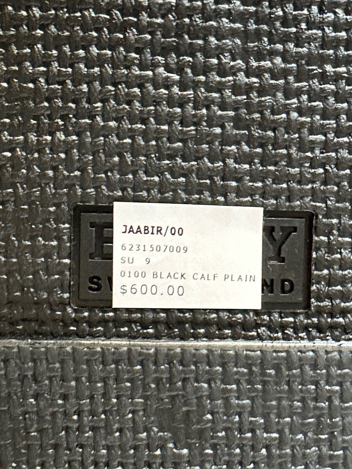 NIB Мужские черные кожаные шлепанцы Bally Jaabir за 560 долларов США 9,5 США (42,5) 6231507 