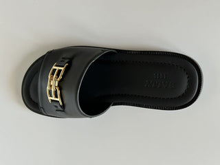 Мужские кожаные шлепанцы NIB Bally Jareth, черные, 8 США (41 евро), 6300847, Италия 