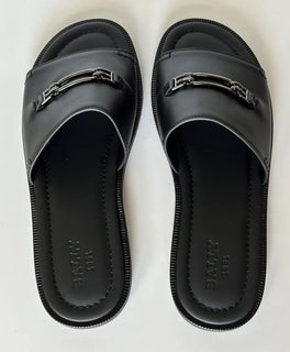 NIB Bally Мужские кожаные шлепанцы Jacob черного цвета 10 США (43 евро) 6300469 Италия 