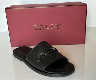 NIB Bally Мужские кожаные шлепанцы Jacob черного цвета 10 США (43 евро) 6300469 Италия 