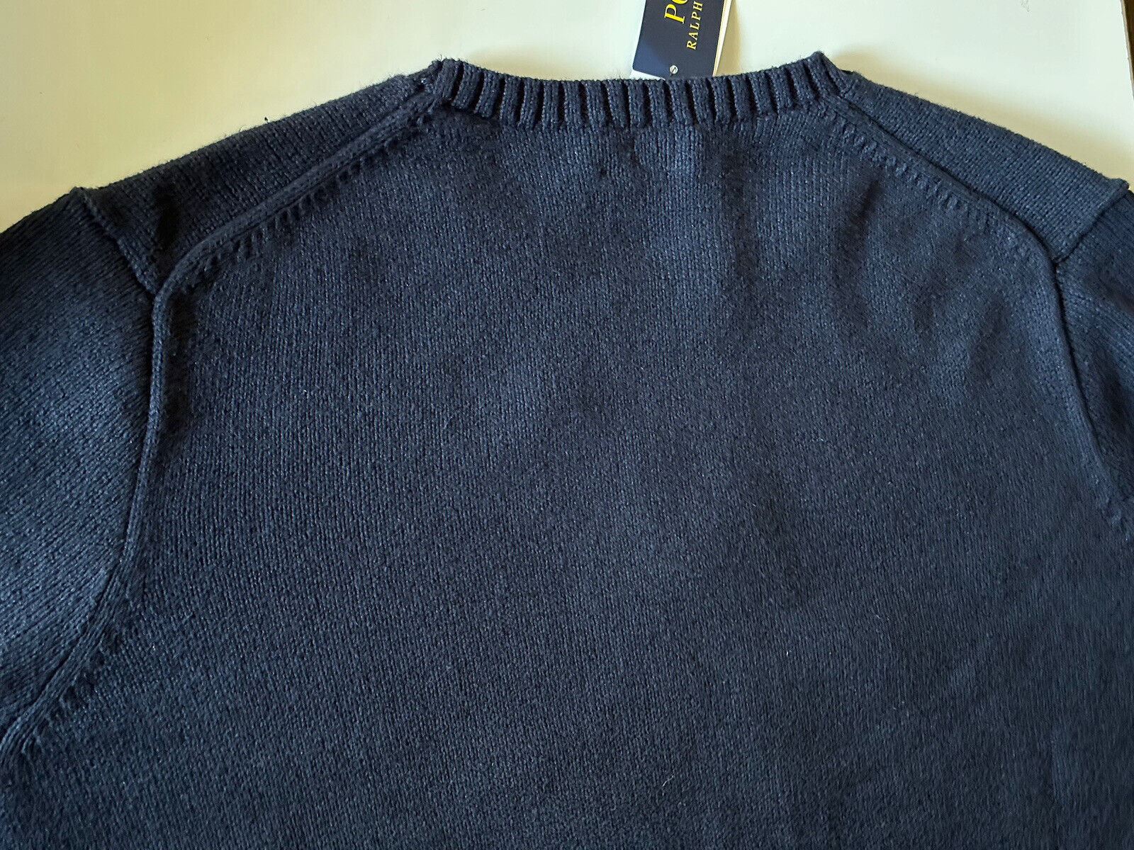 NWT $428 Polo Ralph Lauren Big Pony Bear Cotton/Linen Blue Sweater 2XLT