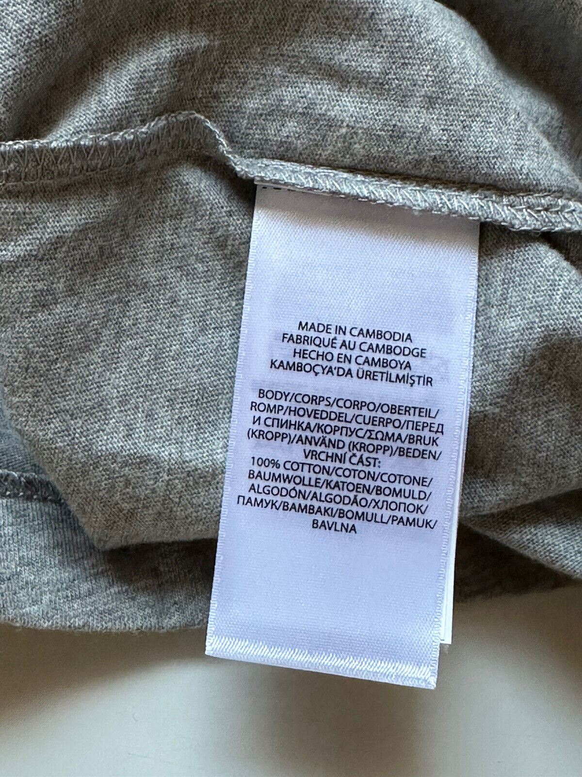 Neu mit Etikett: 69,50 $ Polo Ralph Lauren Kurzarm-T-Shirt mit Bärenmuster, Grau, XL