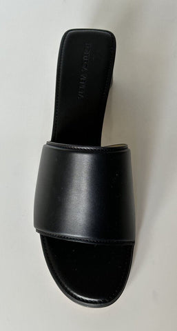 NIB $760 Bottega Veneta Calf Leather Sandals Shoes Black 8 US 651378 Italy