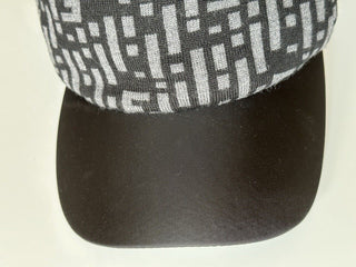 Fendi Logo Baseball Cap Grey/Black Hat Made in Italy FXQ782 NWT $530