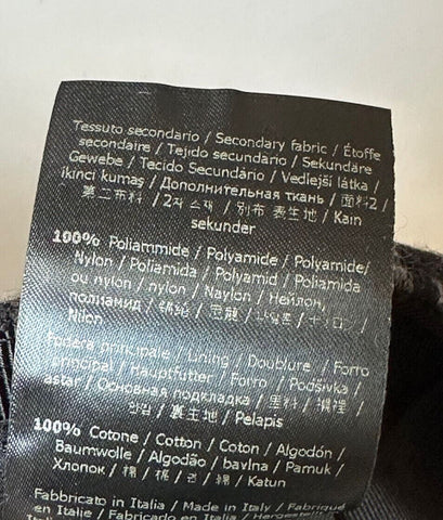 NWT 530 $ Fendi Logo Baseball Cap Grau/Schwarz Hut Hergestellt in Italien FXQ782 