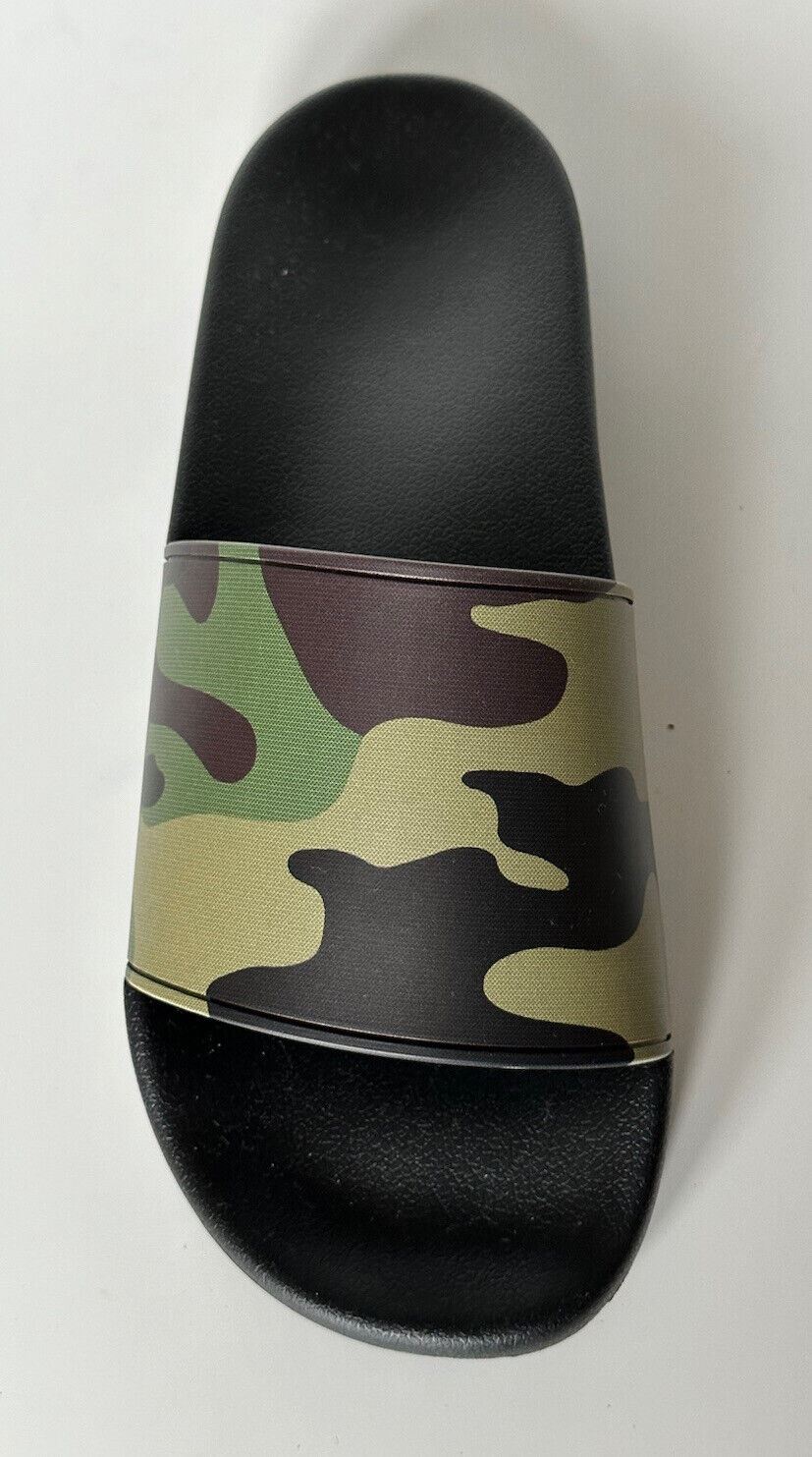 NIB $ 370 Burberry Camouflage Green Slides Sandalen 10 US (43 Euro) 8042712 