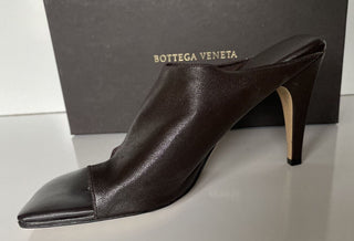 NIB $920 Bottega Veneta Leather Mules with High Vamp Brown Shoes 8.5 US 618760