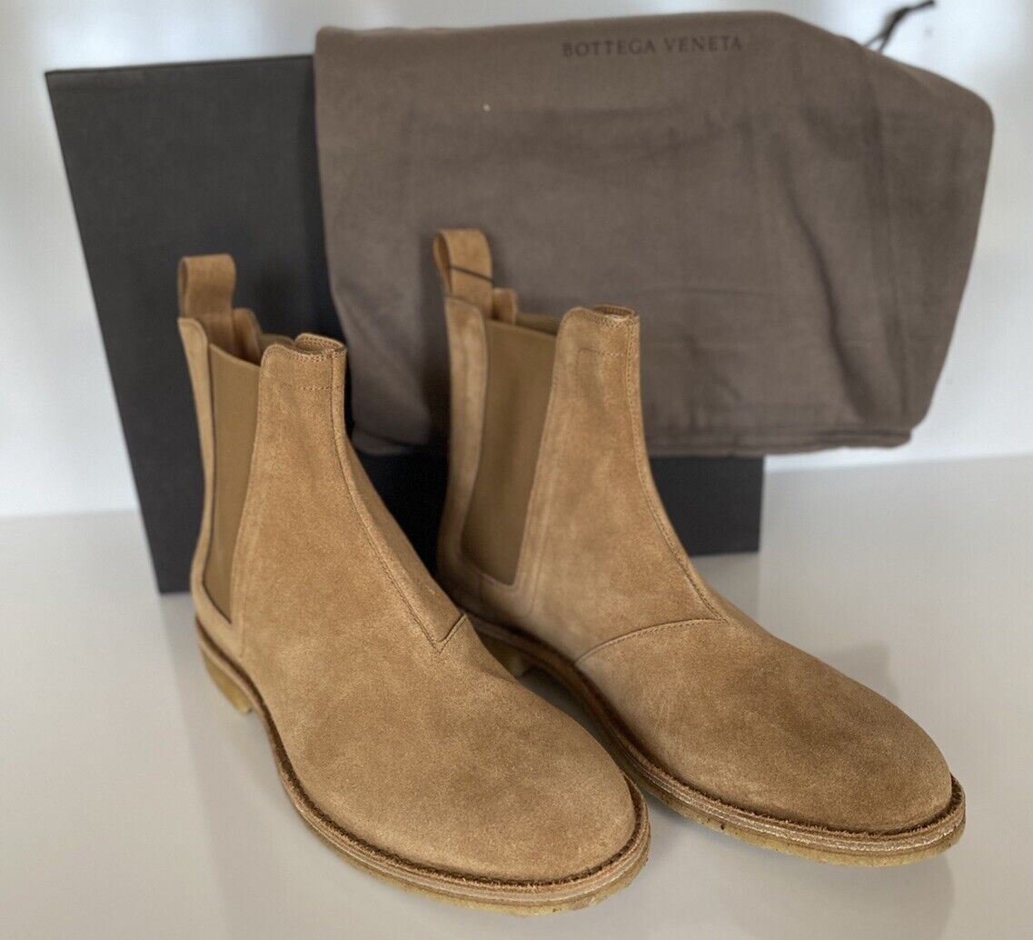 NIB $ 820 Bottega Veneta braune Kalbsleder-Stiefeletten 13US (46 Euro) 312345 