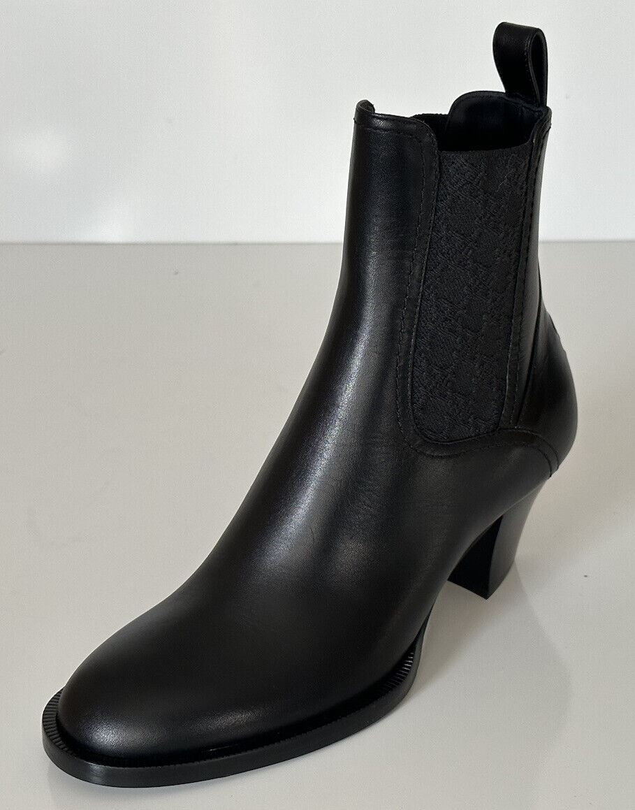 NIB $1100 Fendi Black Soft Calf Leather Ankle Height Boots 9 US (39 Euro) IT
