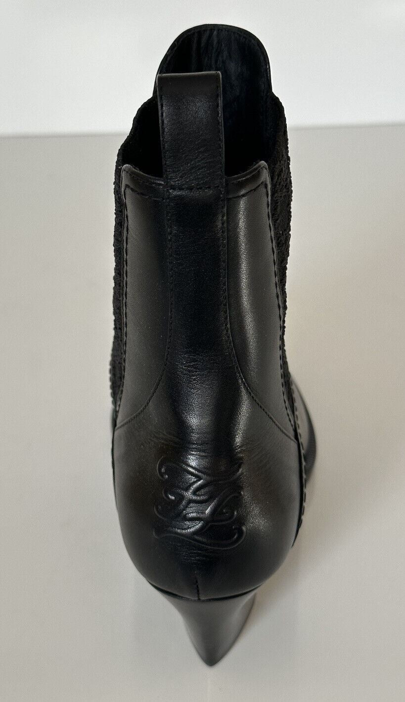 NIB $ 1100 Fendi schwarze knöchelhohe Stiefel aus weichem Kalbsleder 9 US (39 Euro) IT 