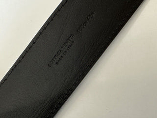NWT $580 Черный ремень Bottega Veneta Intrecciato из телячьей кожи 42/105 IT 173784 IT 