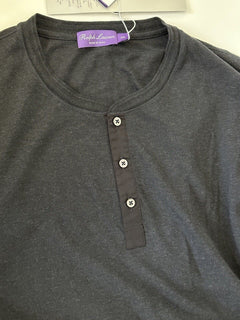 Серая футболка с длинным рукавом Ralph Lauren Purple Label, размер 225 NWT, 2XL, сделано в Италии 