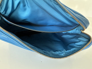NWT $1125 Versace Синий кожаный клатч Medusa Head DP88507 Сделано в Италии 