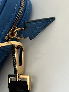 NWT $1125 Versace Синий кожаный клатч Medusa Head DP88507 Сделано в Италии 