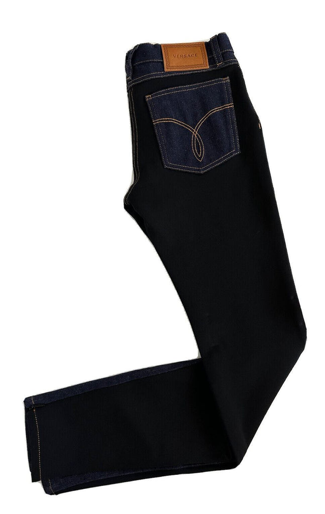 Женские синие джинсы Versace NWT, 925 долларов, размер 27, США, 1003998, сделано в Италии.