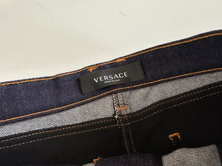 Женские синие джинсы Versace NWT, 925 долларов, размер 27, США, 1003998, сделано в Италии.