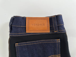 Женские синие джинсы Versace NWT, 925 долларов, размер 27, США, 1003998, сделано в Италии.