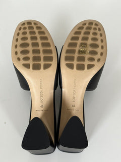 NIB $ 760 Bottega Veneta Kalbsleder Sandalen Schuhe Schwarz 40 US 651378 Italien