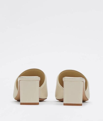 NIB $760 Bottega Veneta Calf Leather Sandals Shoes White 7.5 US 651378 Italy