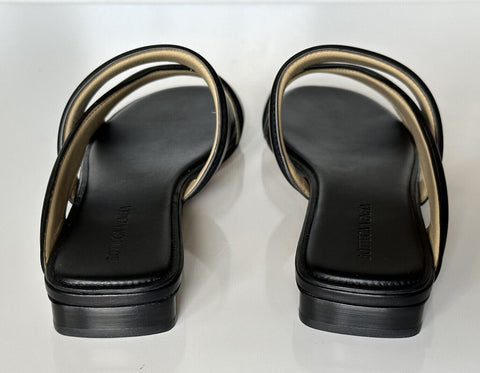 NIB $760 Bottega Veneta Calf Leather Mule Sandals Shoes Black 8.5 US 651374
