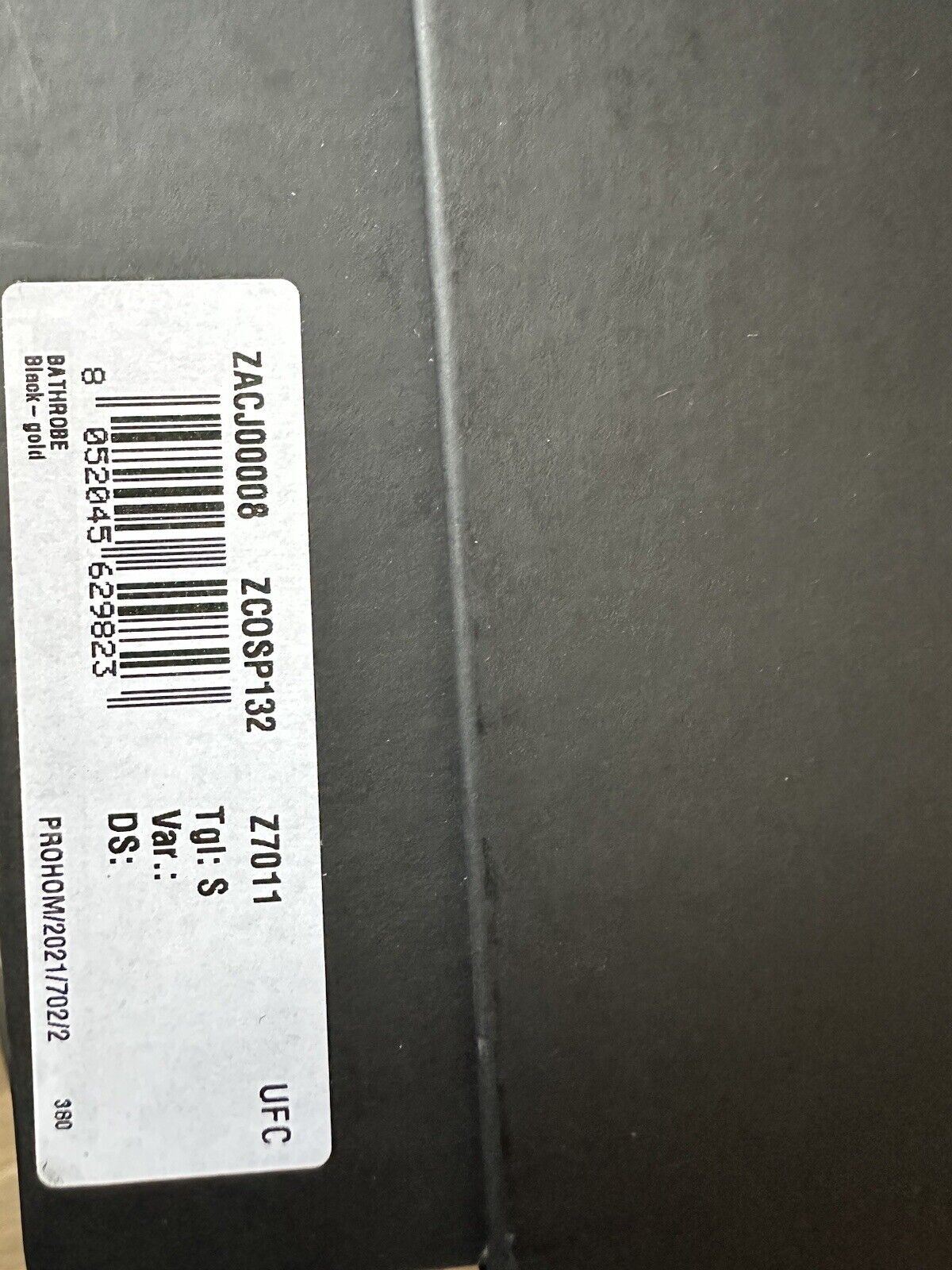 Neu mit Etikett: 1.500 $ Versace Medusa Baumwollfrottee-Bademantel, Schwarz, Größe S, ZACJ00008
