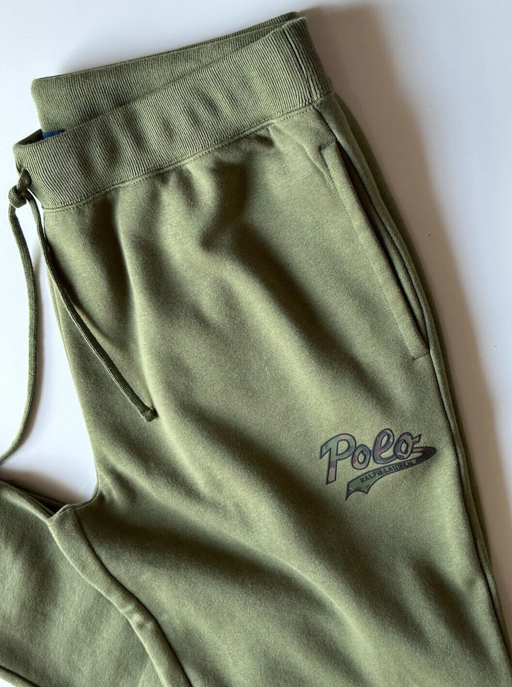 Neu mit Etikett: 138 $ Polo Ralph Lauren Herren-Freizeithose mit Polo-Logo in Grün, XL/TG
