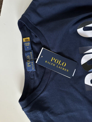 СЗТ 75 долларов США Polo Ralph Lauren Logo Хлопковая футболка с длинными рукавами и круглым вырезом Синяя M 