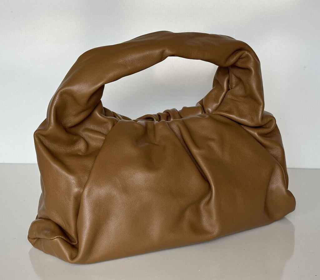 Neu mit Etikett: 3.000 $ Bottega Veneta Mittelgroße Hobo-Umhängetasche aus Leder Teak-Gold 610524 Italien