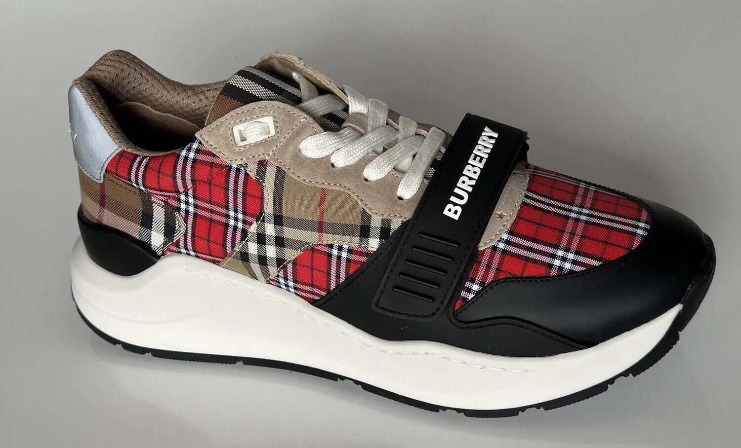 NIB $790 Burberry Men's Ramsey Multicolor Sneakers 10 US (43 Euro) 8048632 Italy