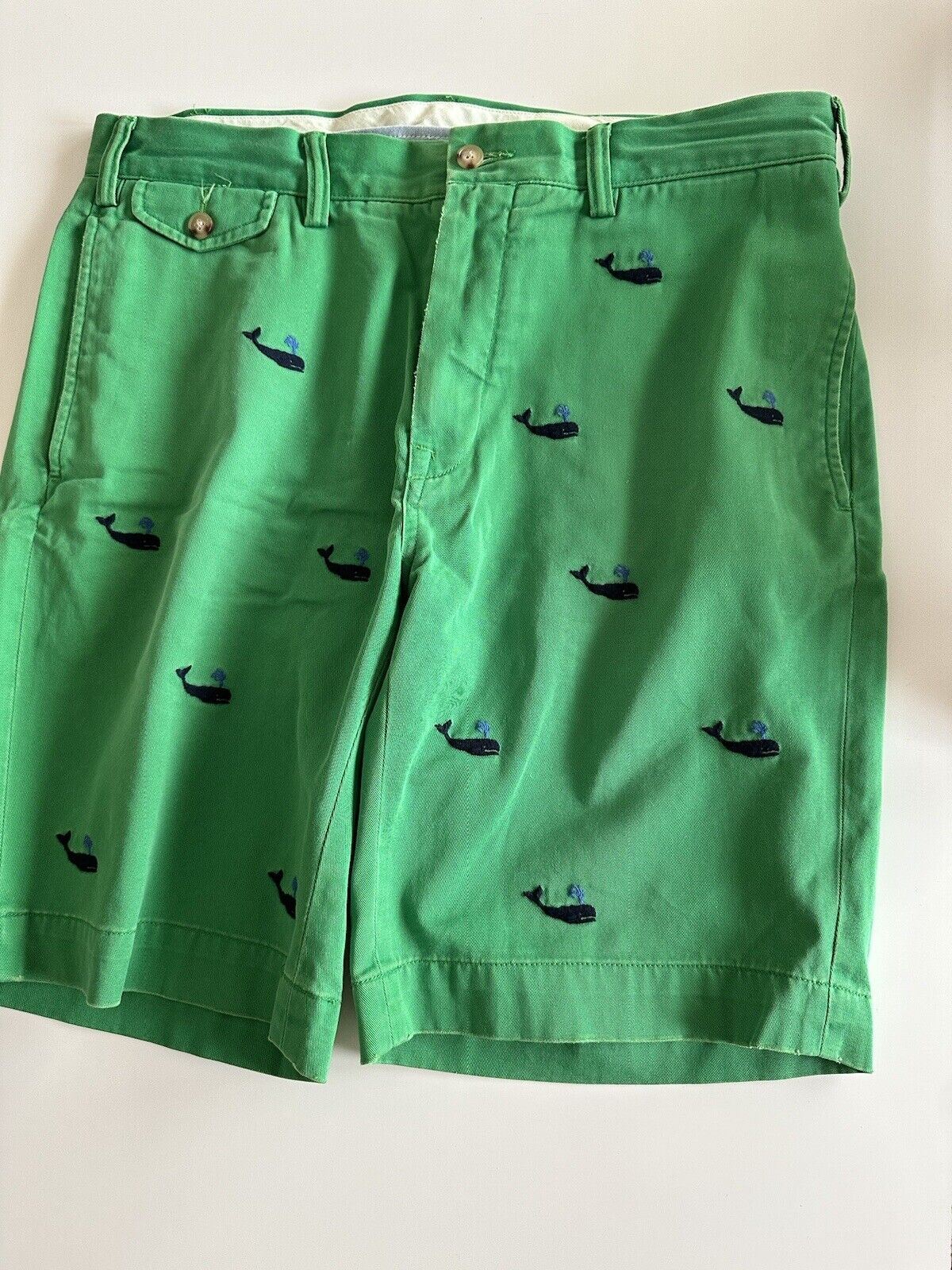 Мужские зеленые шорты классического кроя Polo Ralph Lauren, размер 33, США 