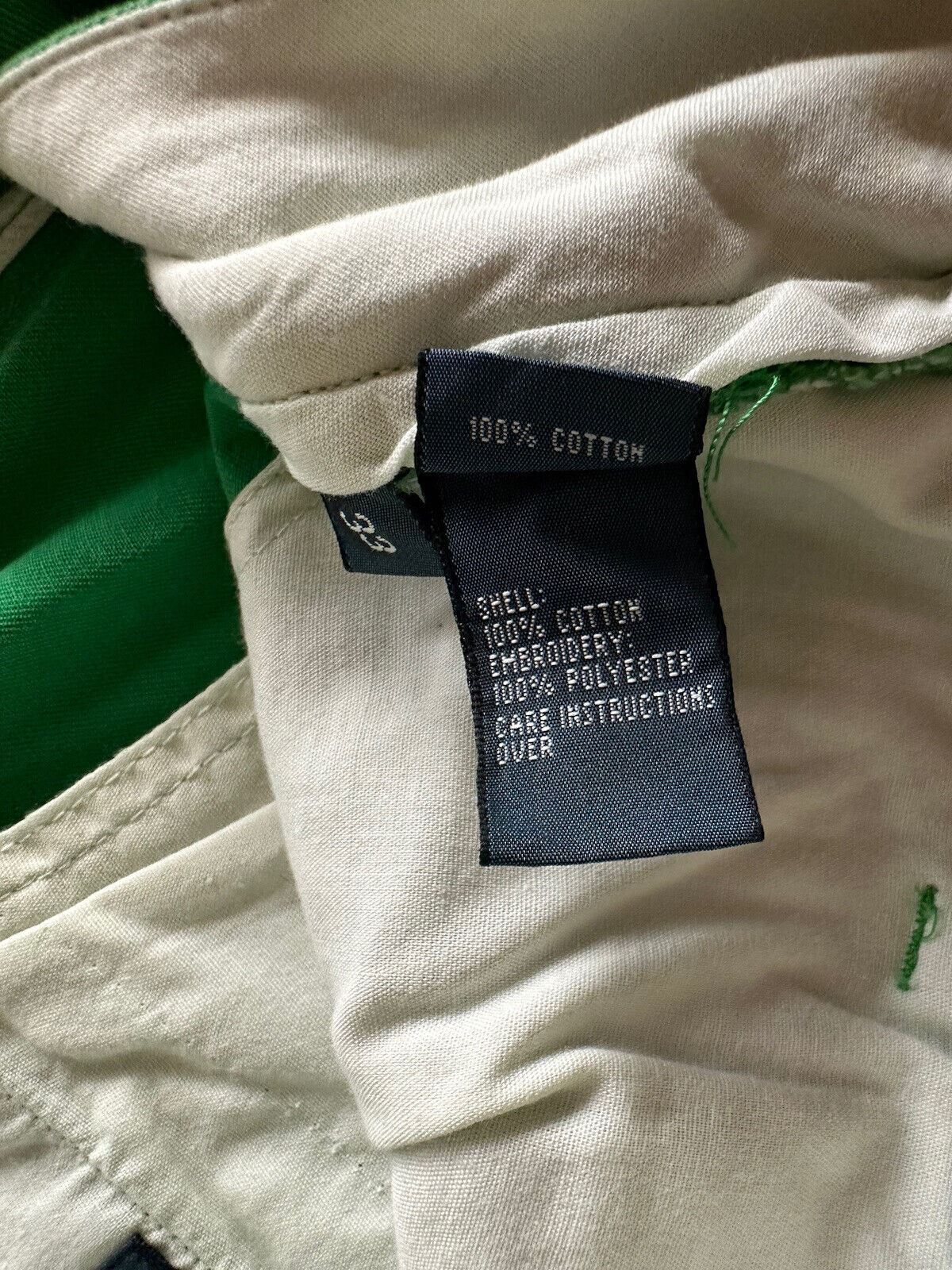 Мужские зеленые шорты классического кроя Polo Ralph Lauren, размер 33, США 