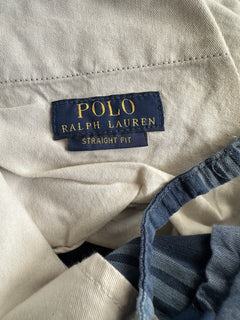 Polo Ralph Lauren Men's Straight Fit Blue Striped Shorts Size 33 US