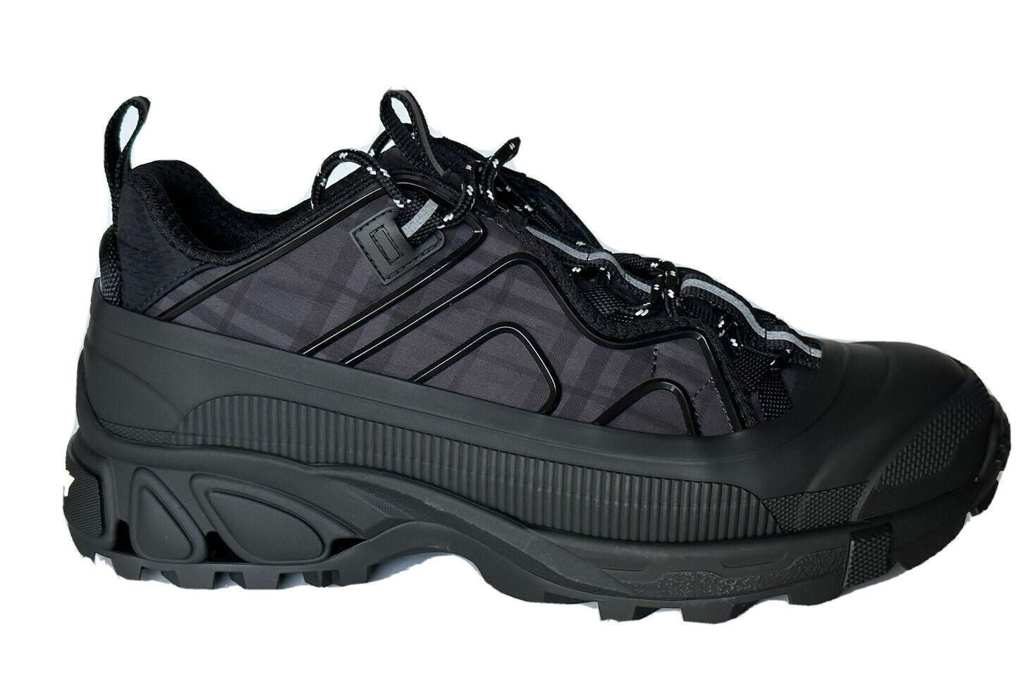 NIB $890 Burberry Men's Arthur  Dark Charcoal Sneakers 10 US (43 Eu) 8042584 IT