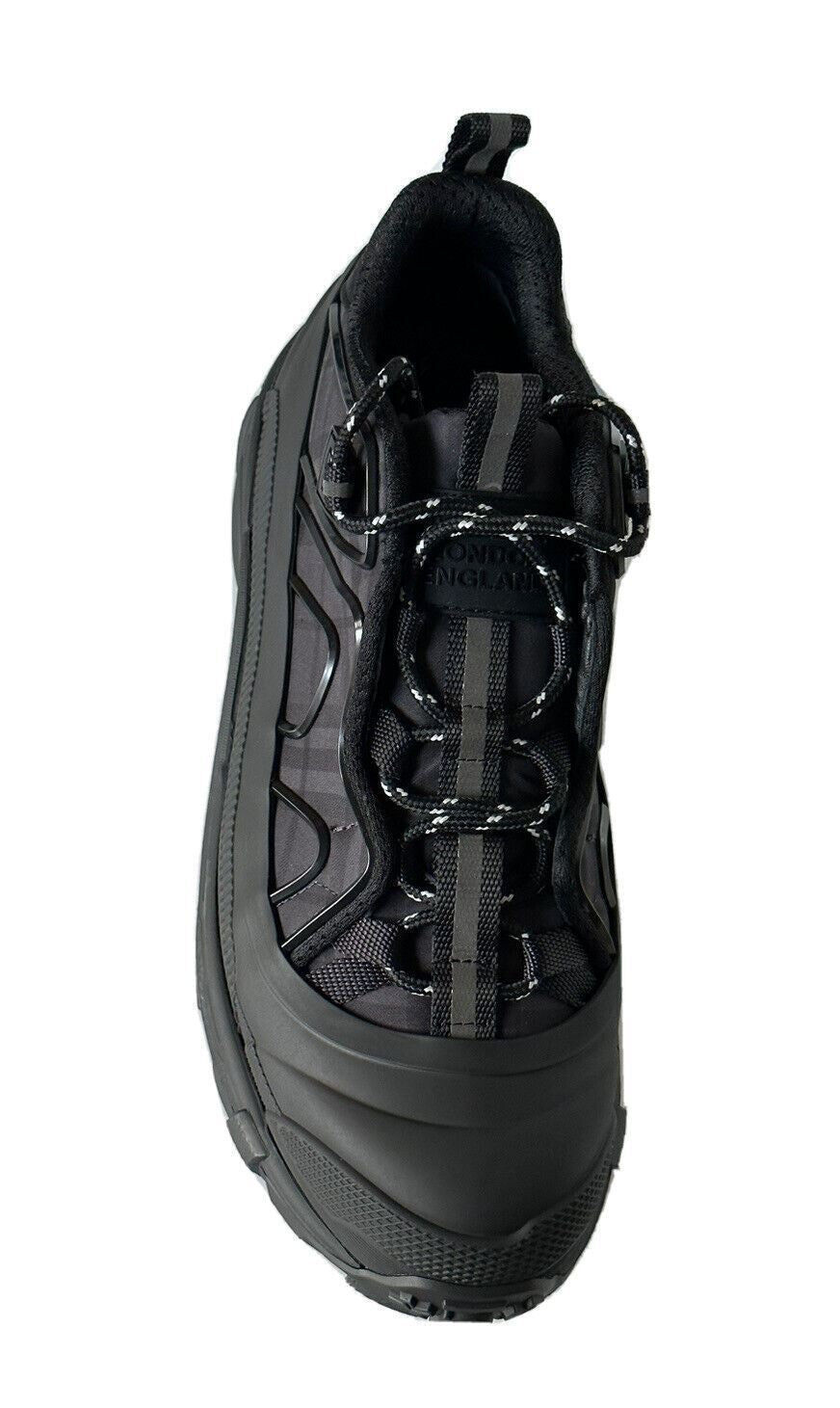 NIB $890 Burberry Herren Arthur Dark Charcoal Sneakers 10 US (43 Eu) 8042584 IT 