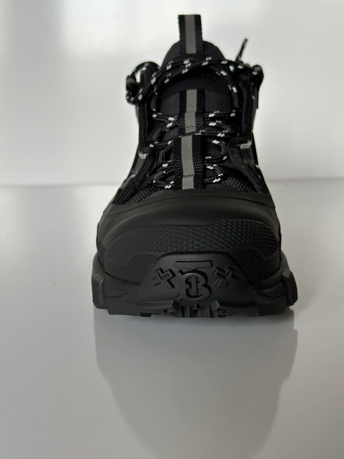 NIB $890 Burberry Herren Arthur Dark Charcoal Sneakers 11 US (44 Eu) 8042584 IT 
