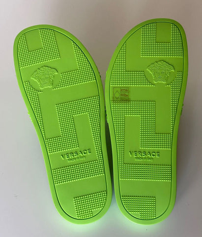 NIB Versace Medusa Head Slides Sandalen Neongrün 10 US (43 Euro) DSU5883 Italien 