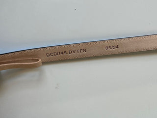 NIB 425 долларов США Versace Тонкий кожаный ремень с пряжкой Medusa 85 (34) IT DCDI145 
