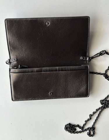 NWT $1150 Мини-сумка на плечо Bottega Veneta Leathers Intrecciato Серая 610664 